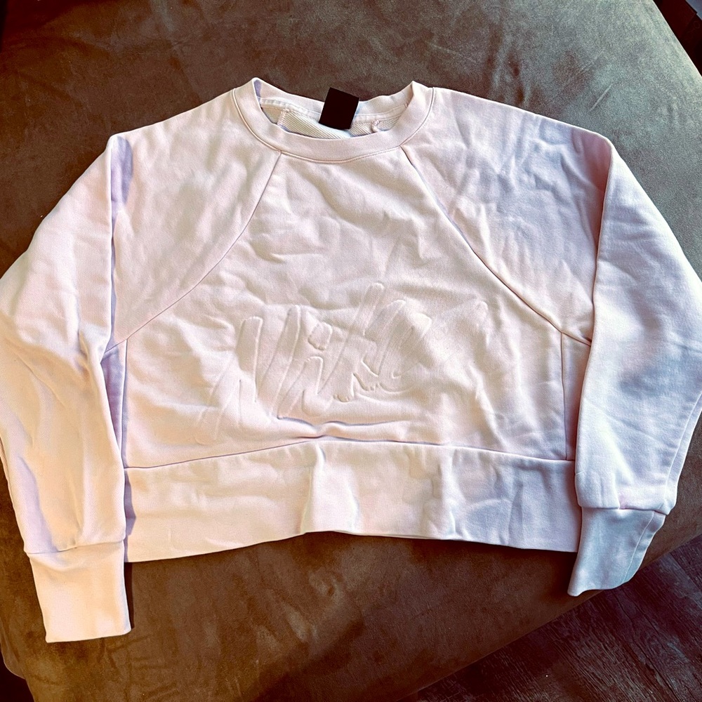 Blush pink Nike sweatshirt